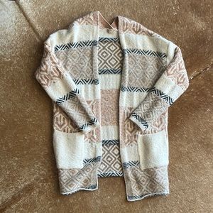 Hem & Thread fuzzy cardigan